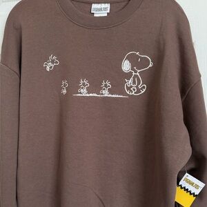 Brown Snoopy “Peanuts” Sweater